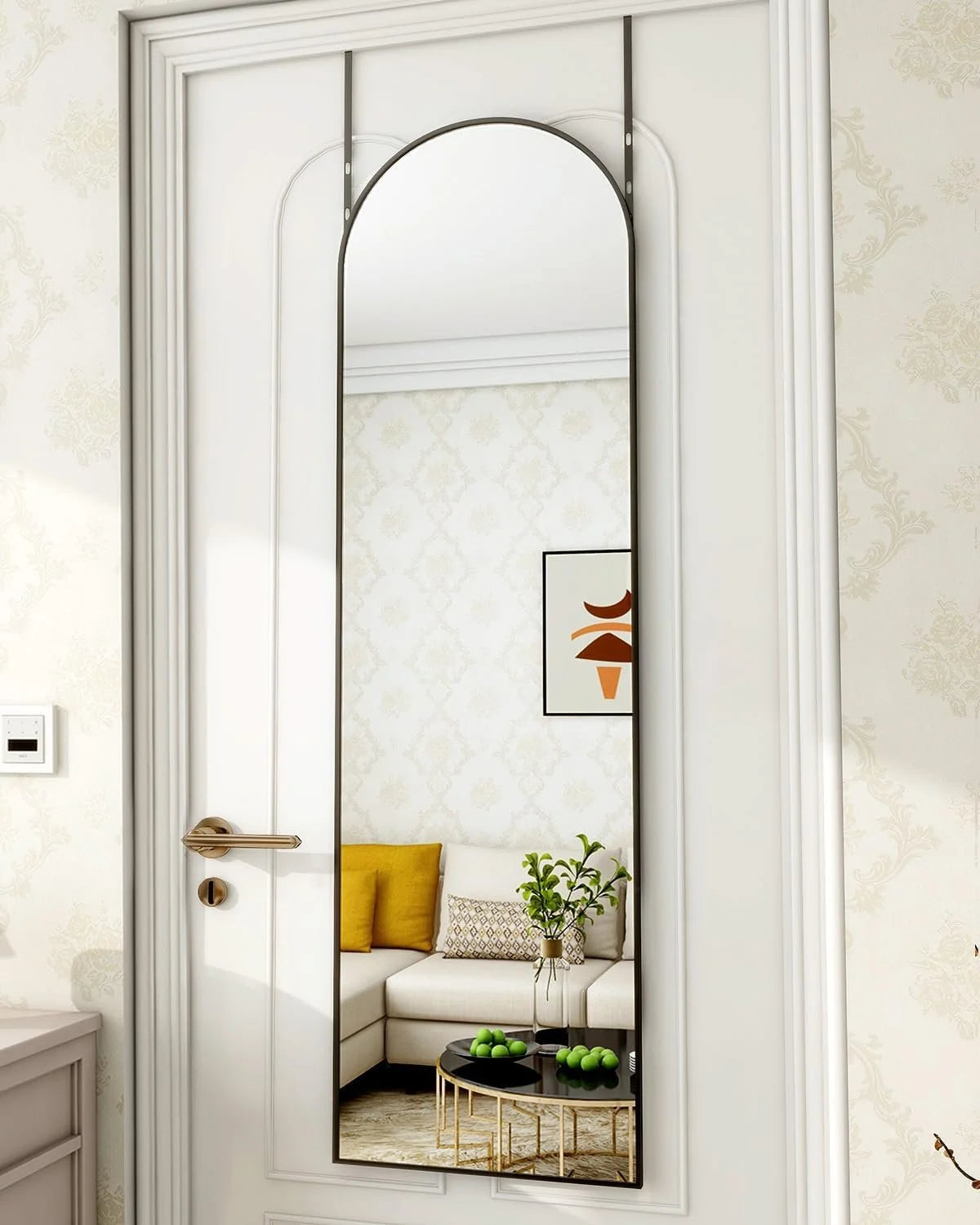 Arched Door Mirror -48"L x 14"W