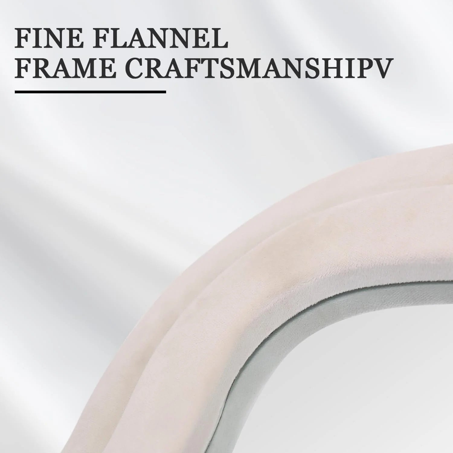 Wavy Flannel Framed Floor Mirror -63"L x 24"W