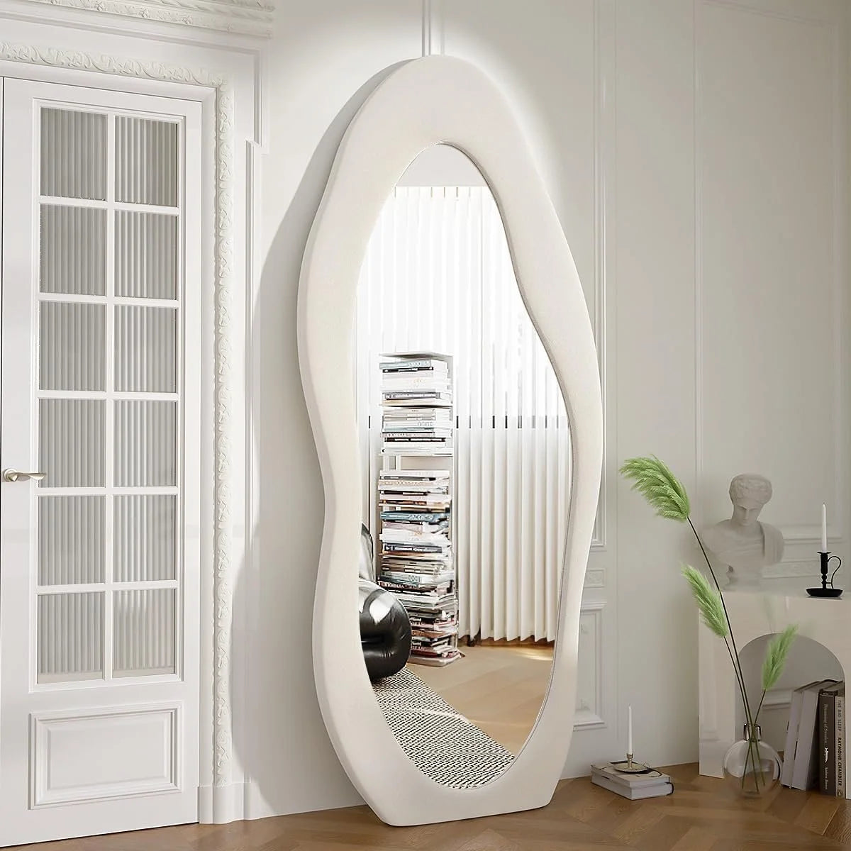 Irregular Flannel Cloud Full Length Mirror - 63"L x 24"W