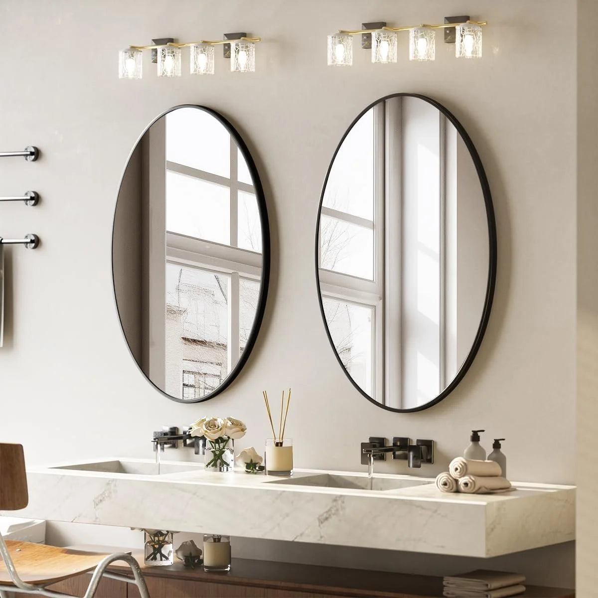 HD Oval Wall Mirror
