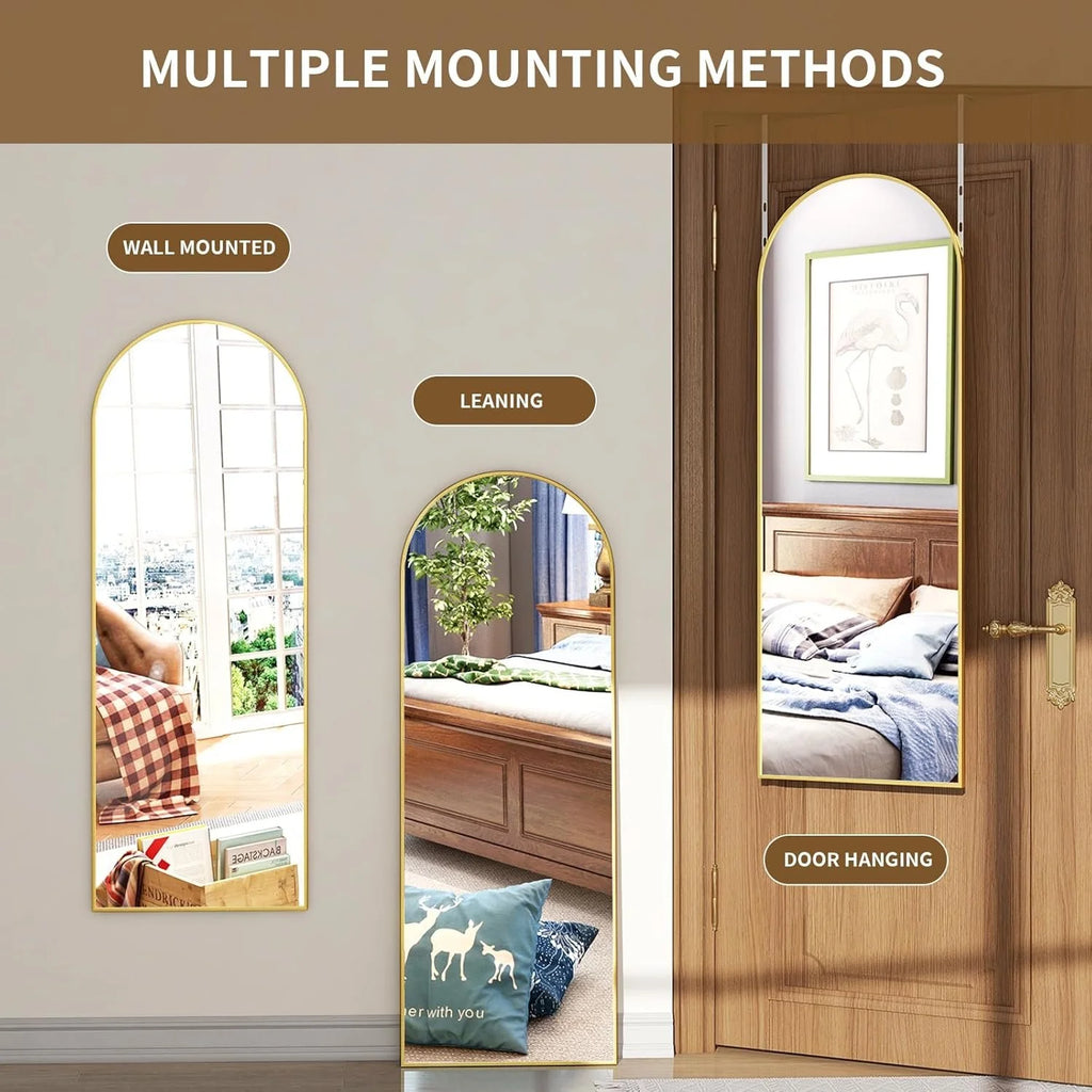 Arched Door Mirror -48"L x 14"W