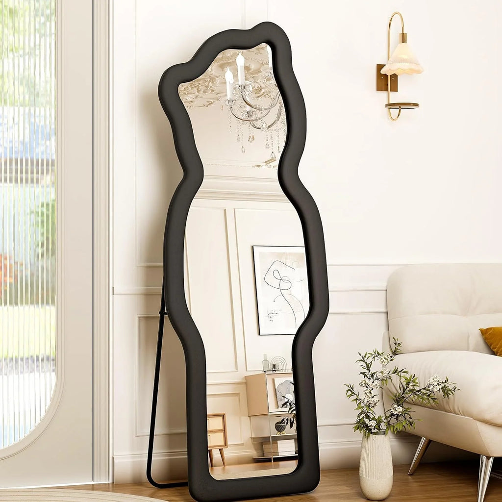 Cartoon Flannel Framed Full Length Mirror - 63"L x 24"W