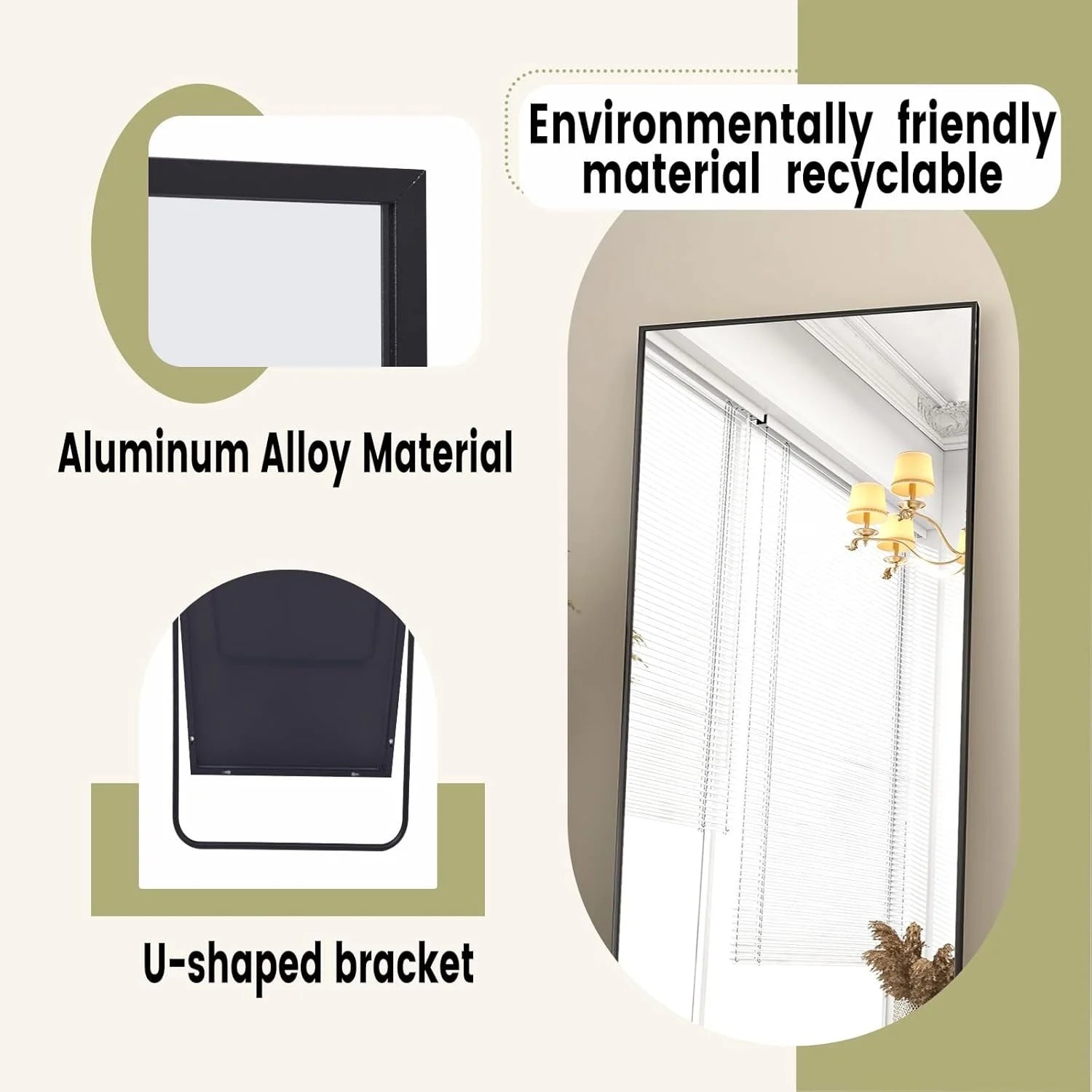 Full Length Mirror with Stand