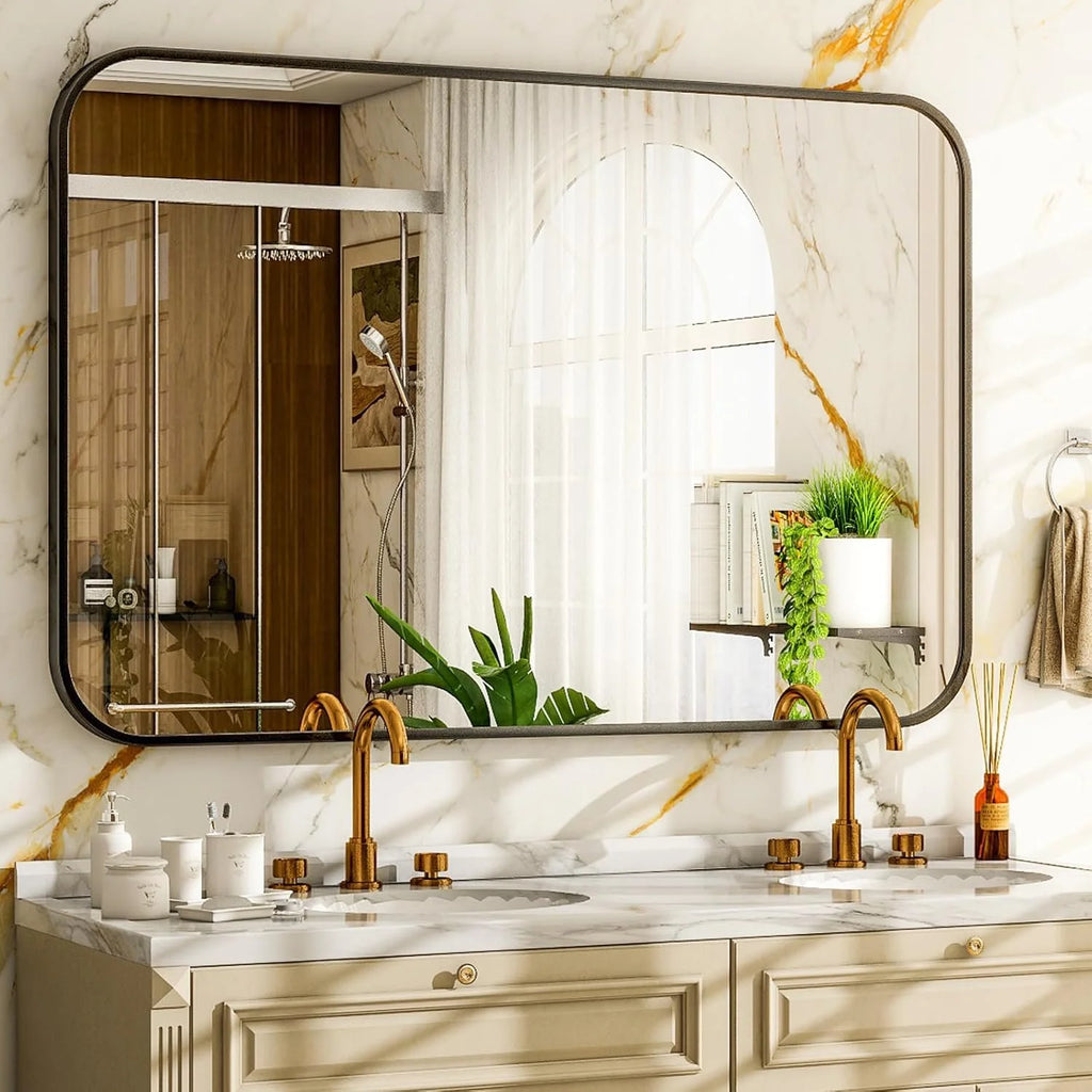 Wall Mirror with Rounded Corners