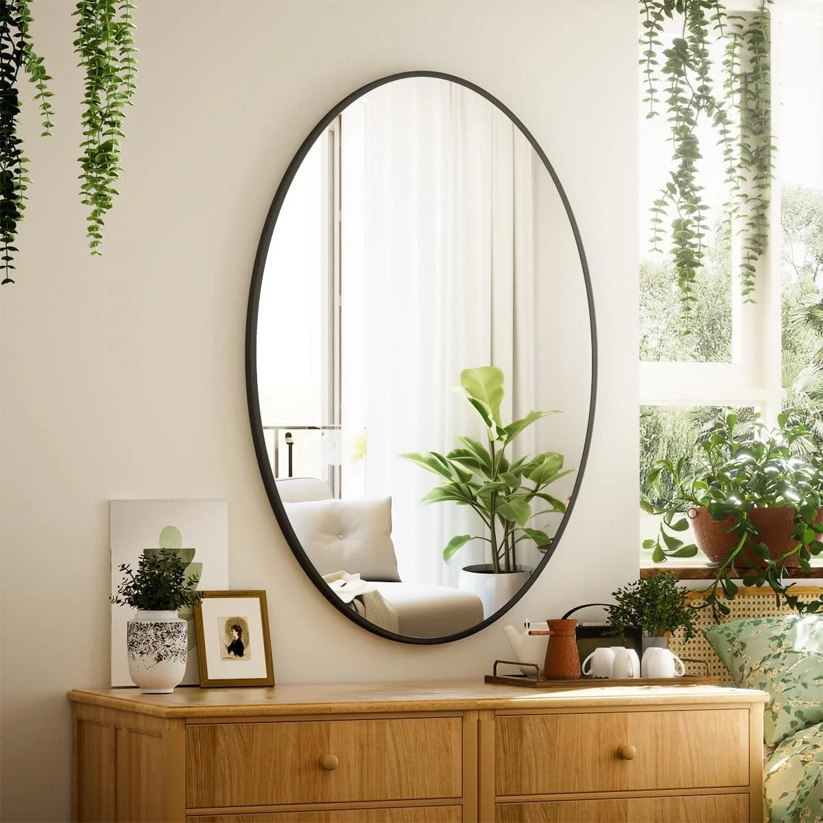 HD Oval Wall Mirror