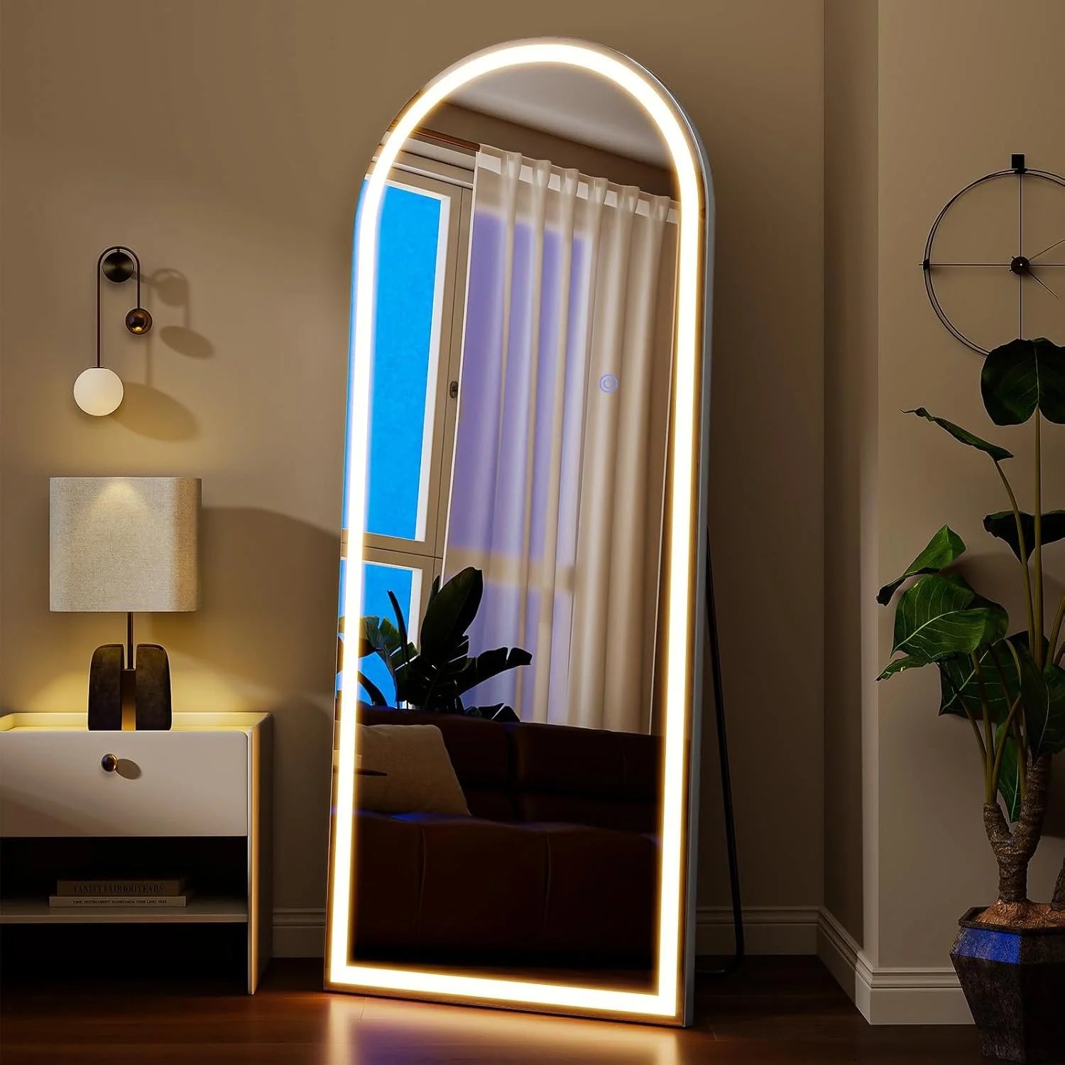 Arched LED Full Length Mirror