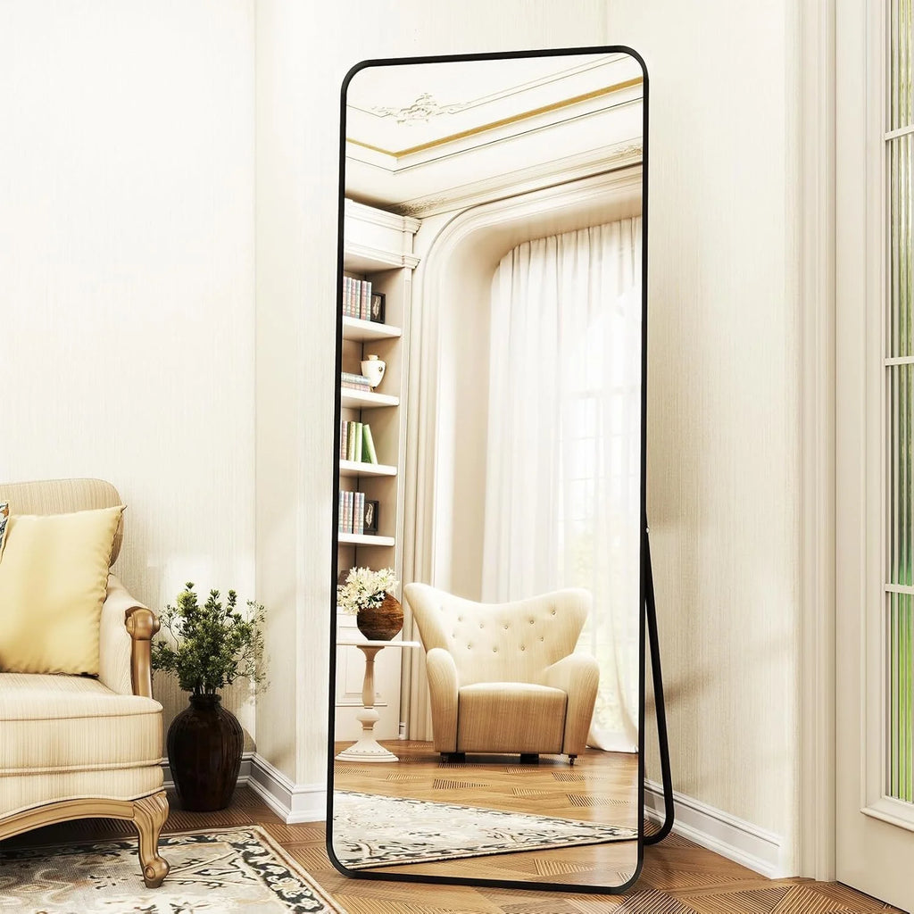 Rounded Corner Floor Mirror