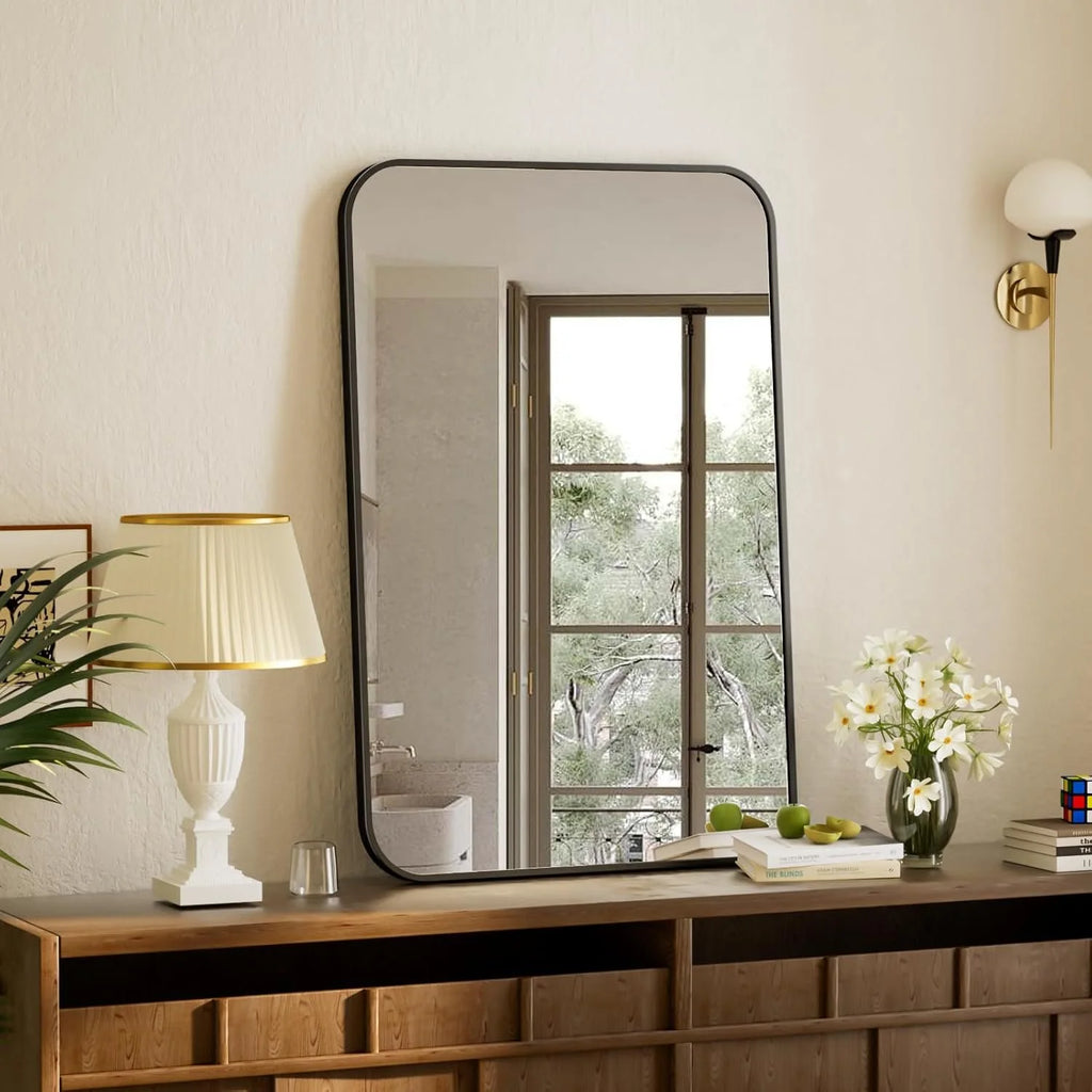 Wall Mirror with Rounded Corners
