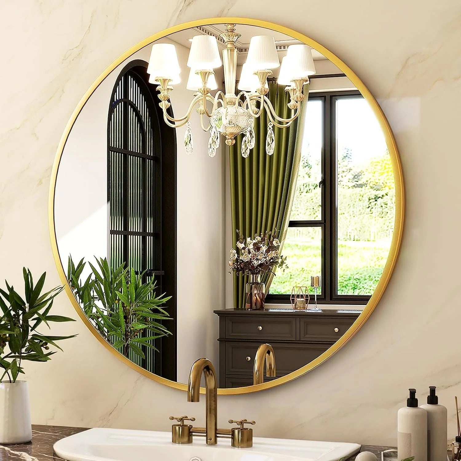 HD Bathroom Round Mirror