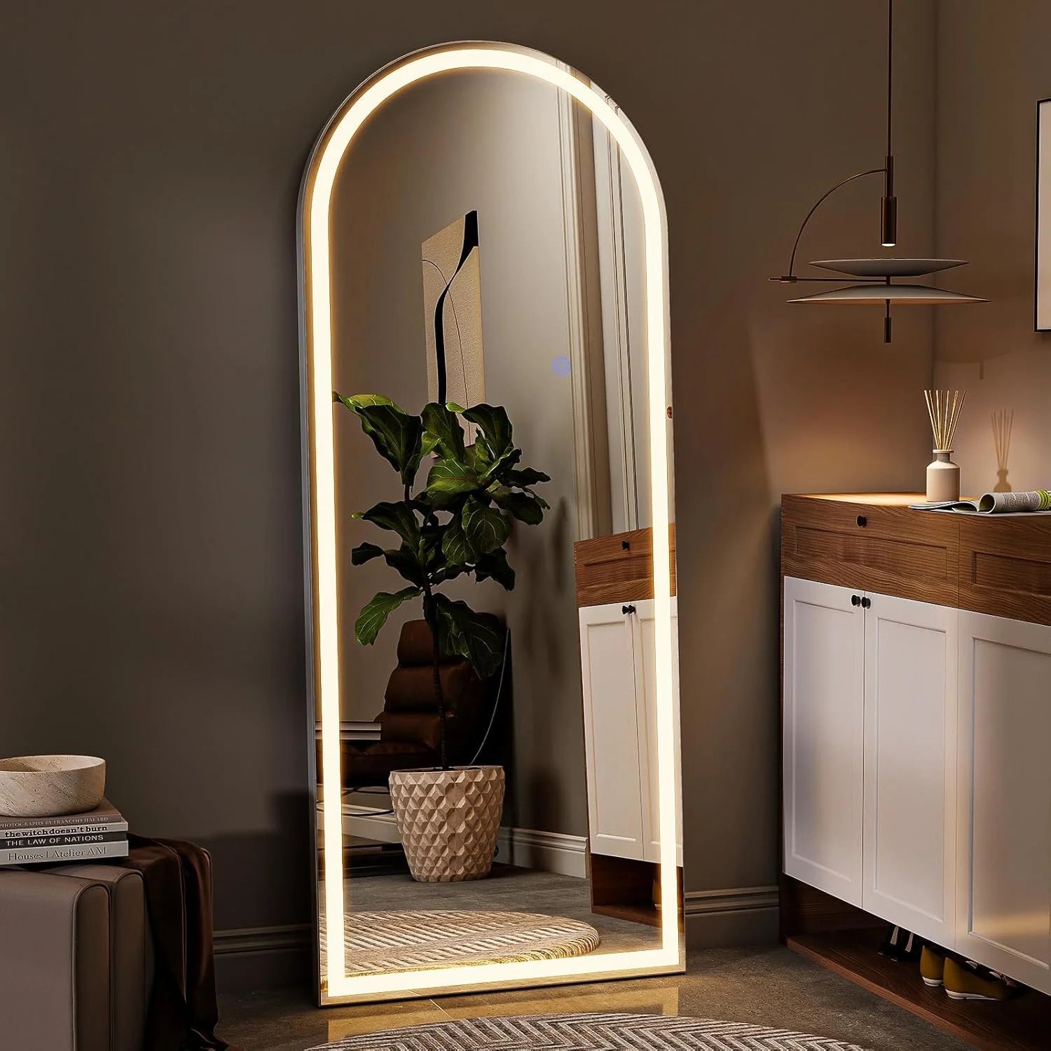 Arched LED Full Length Mirror