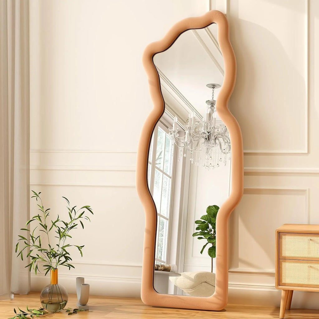 Cartoon Flannel Framed Full Length Mirror - 63"L x 24"W