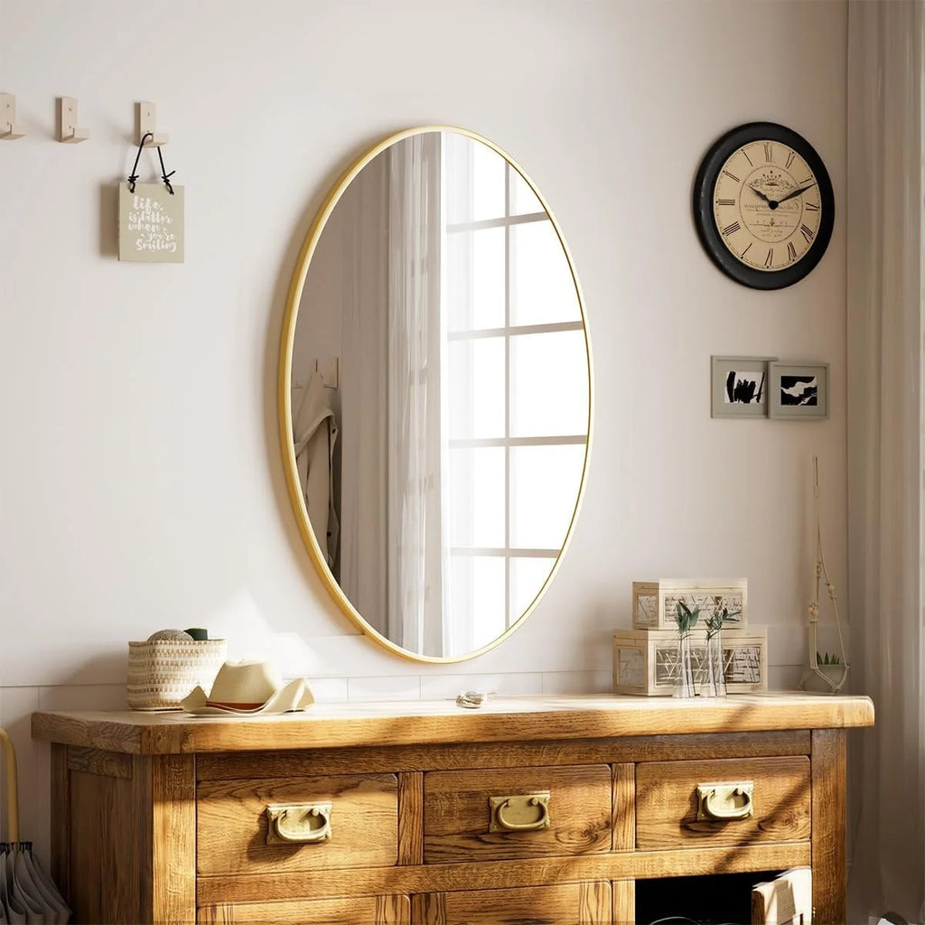 HD Oval Wall Mirror
