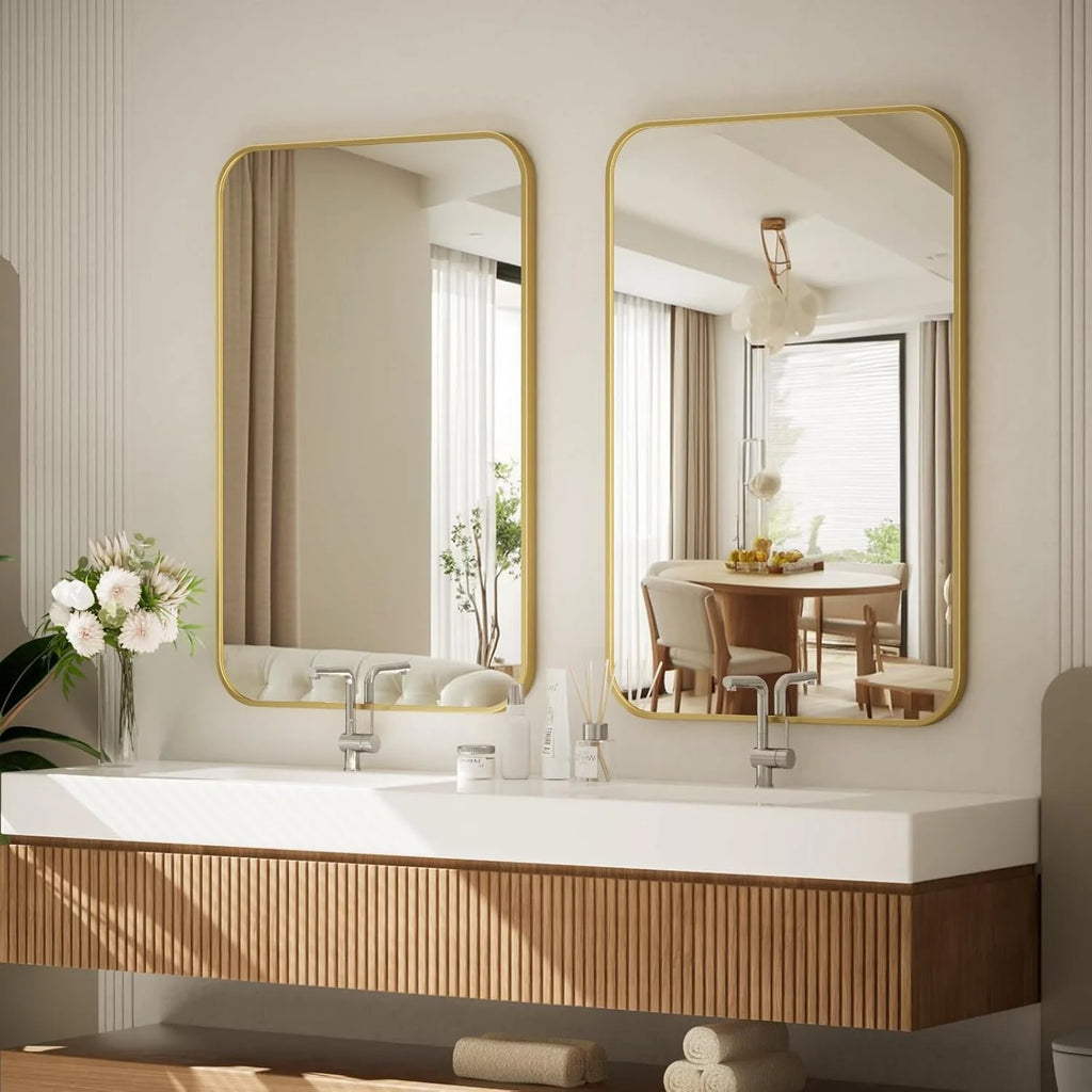 Wall Mirror with Rounded Corners