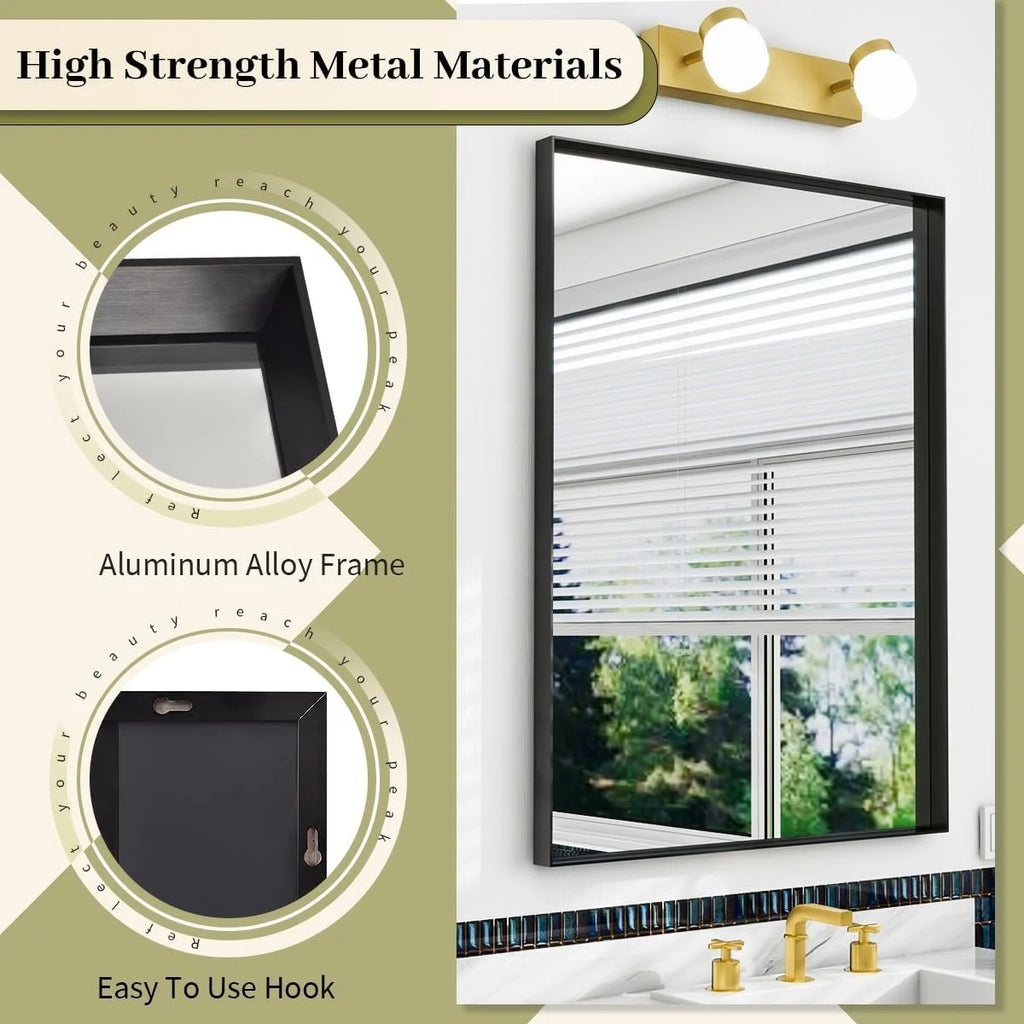 Wall Mounted Metal Frame Mirror