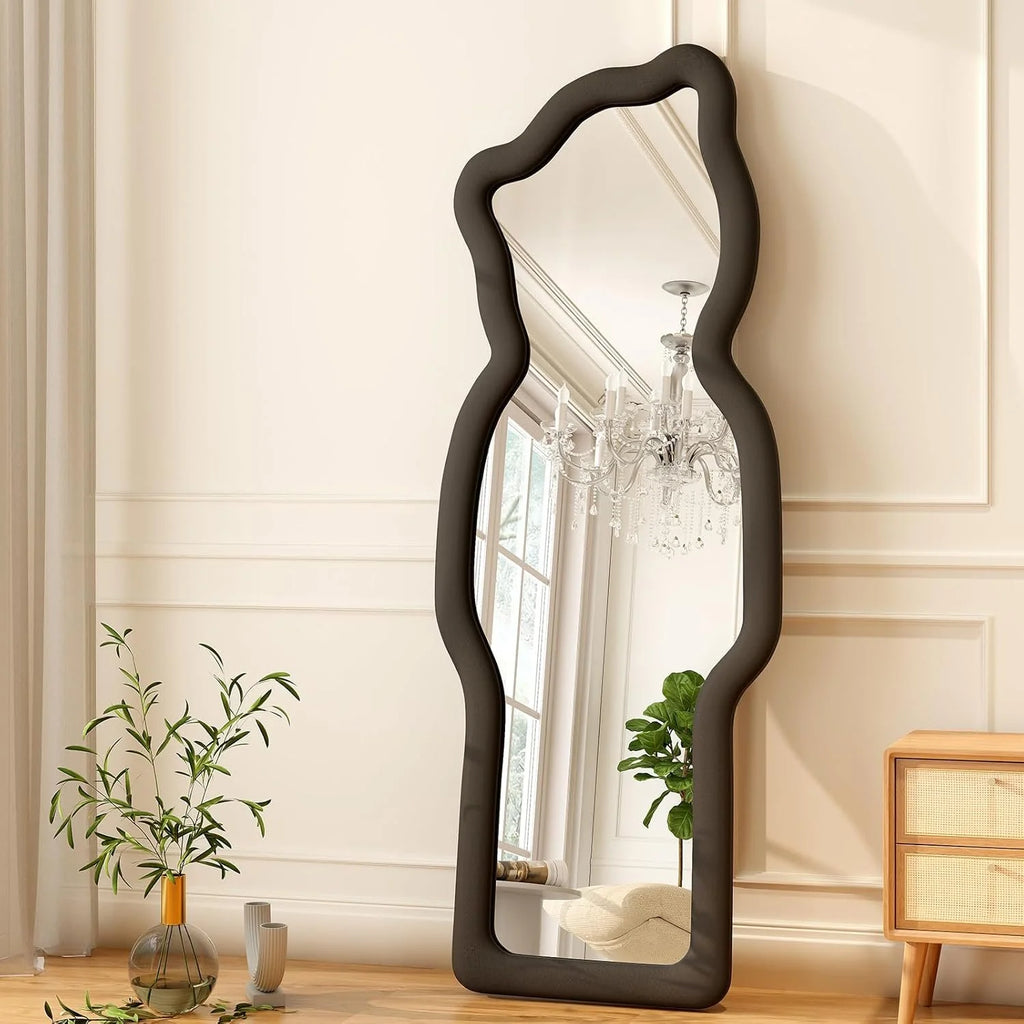 Cartoon Flannel Framed Full Length Mirror - 63"L x 24"W