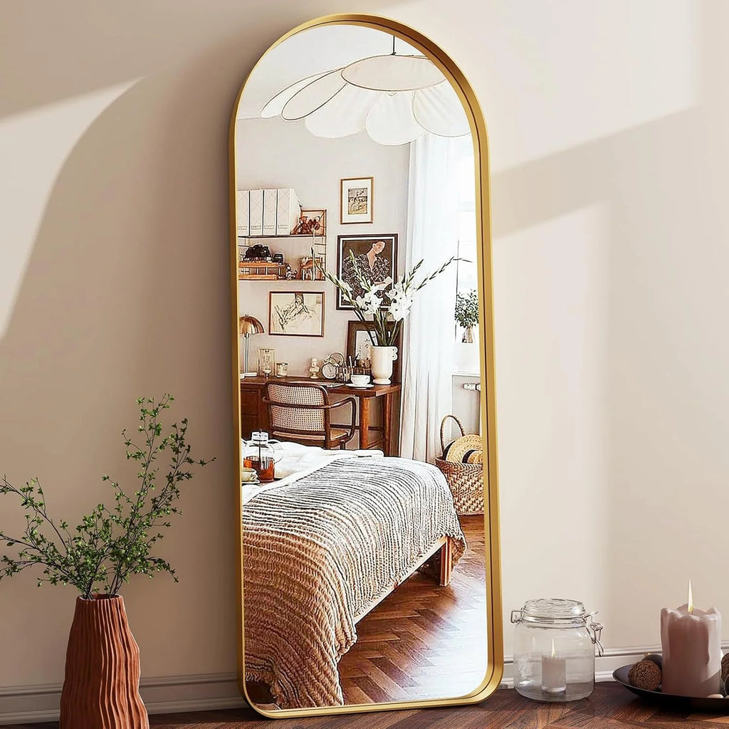 Floor Mirror with Deep Aluminum Alloy Frame