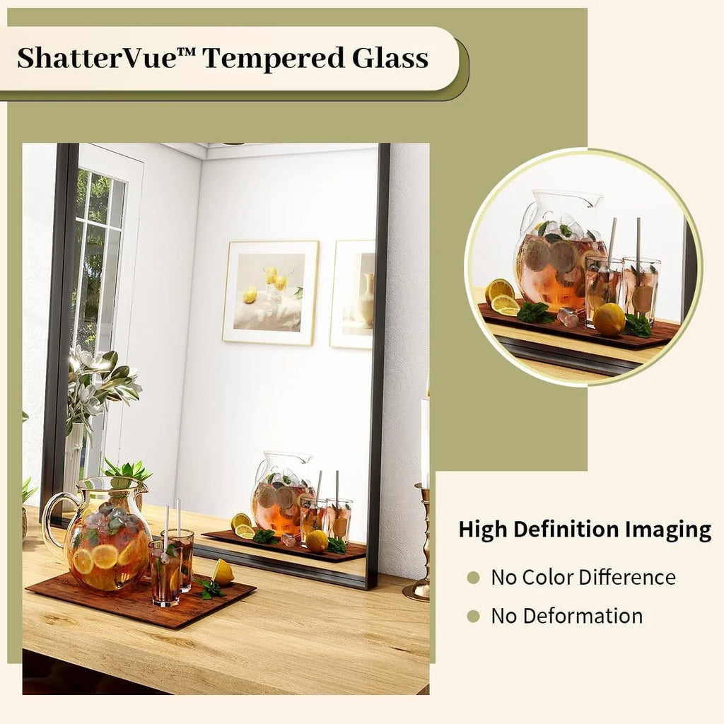 Wall Mounted Metal Frame Mirror