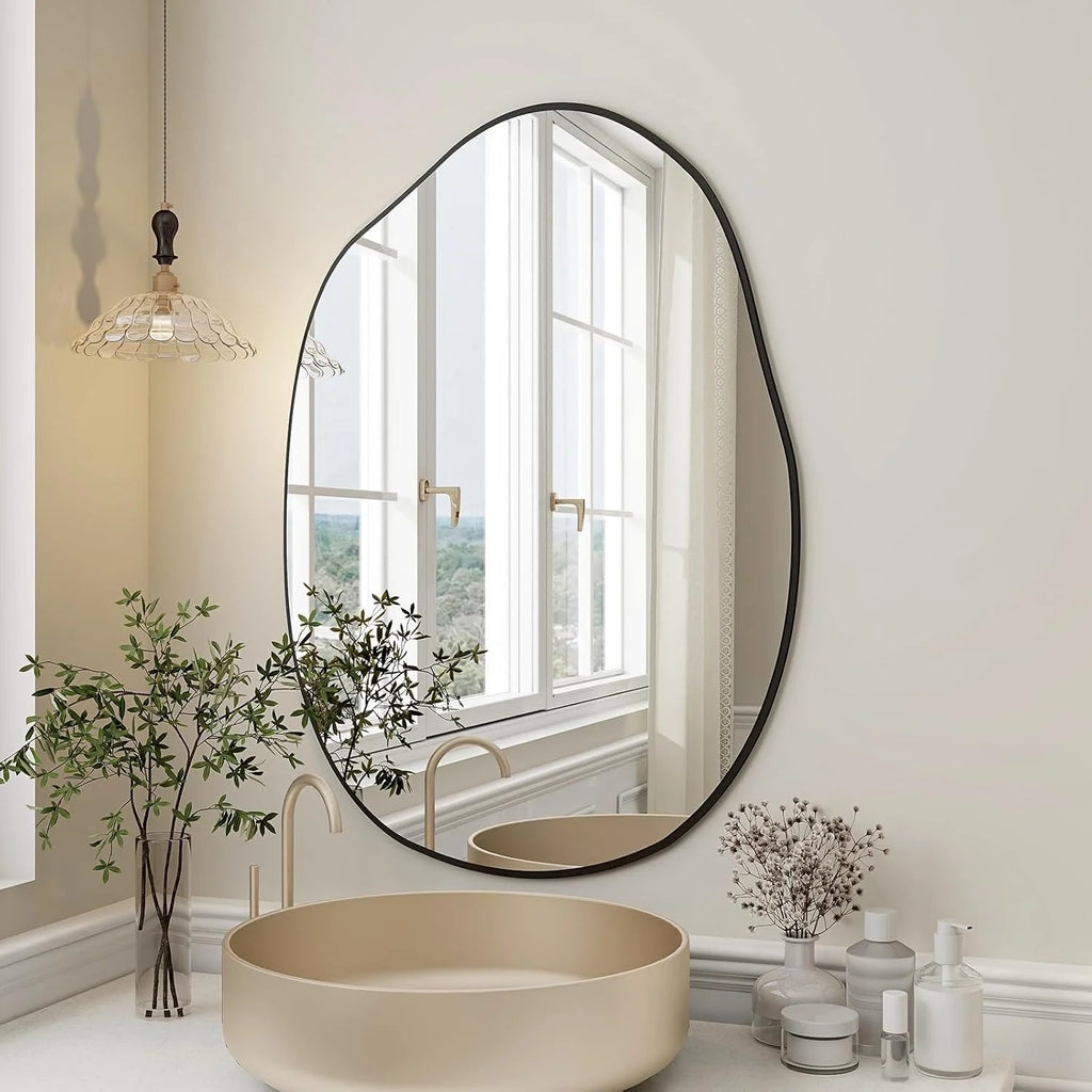 Irregular Shaped Bathroom Mirror