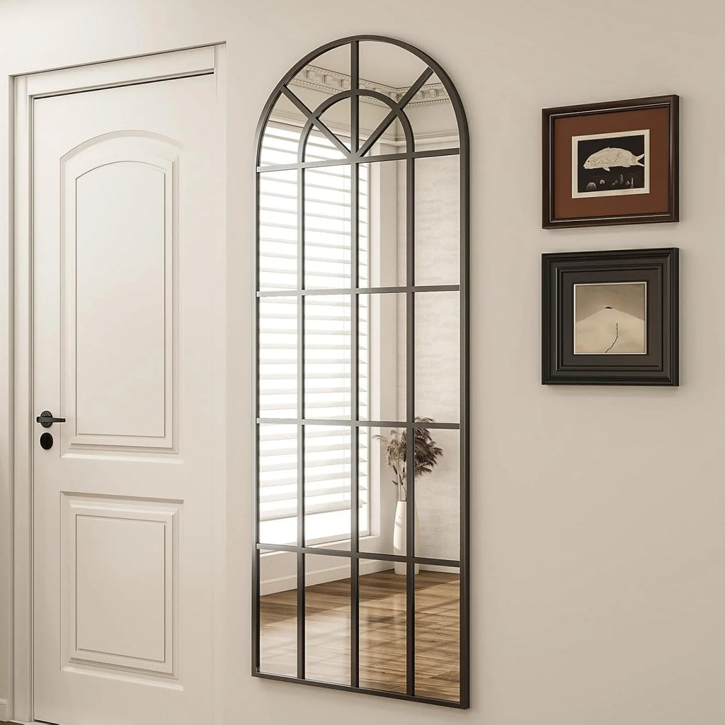 Arched Grid Full Length Mirror