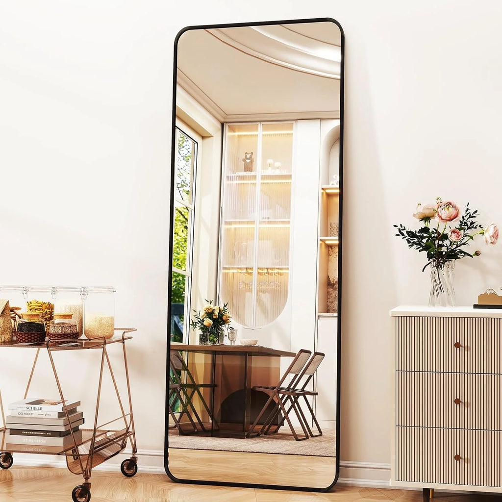 Rounded Corner Floor Mirror