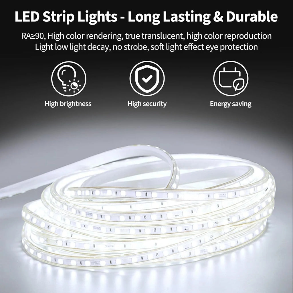 Tempered Glass LED Bathroom Mirror