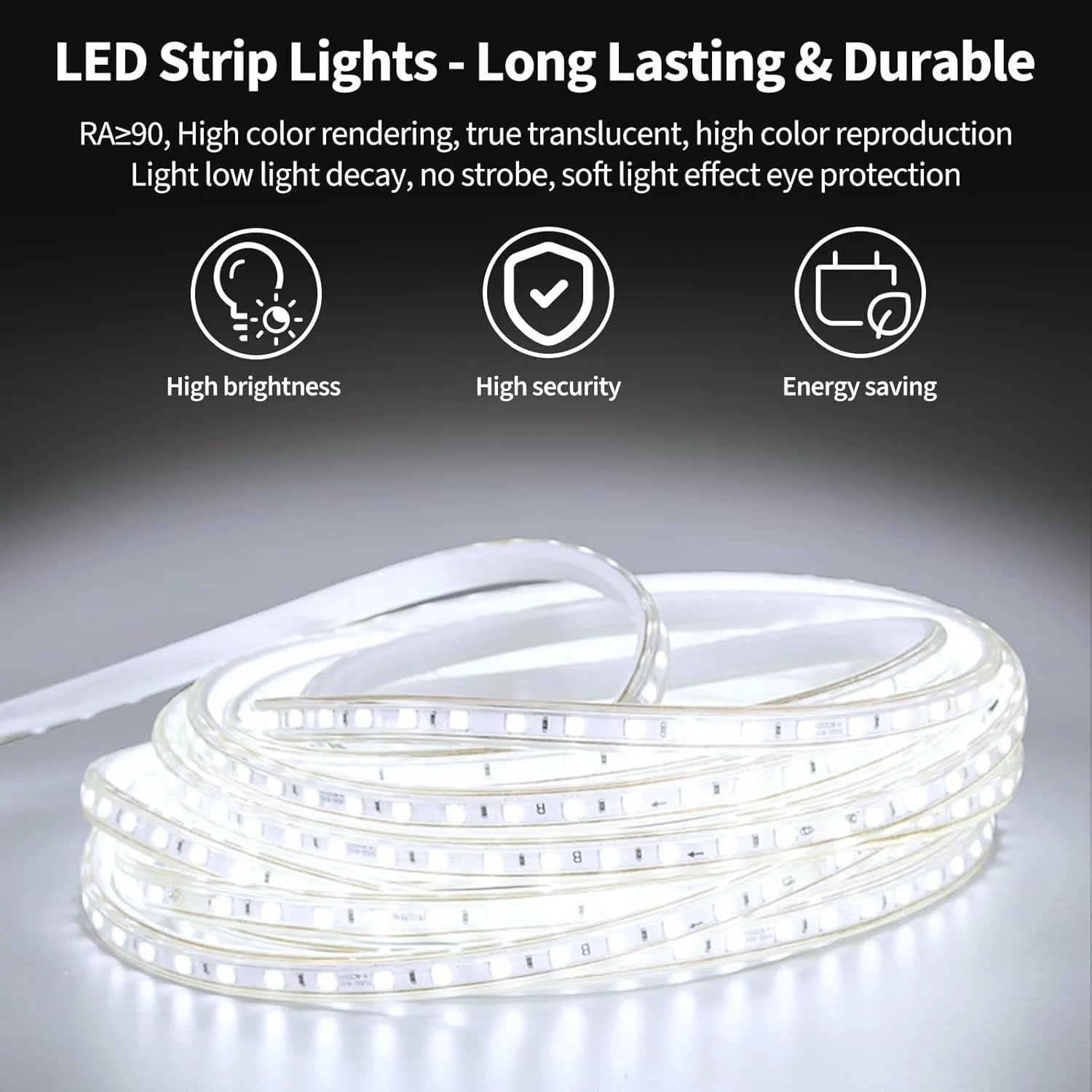 Tempered Glass LED Bathroom Mirror