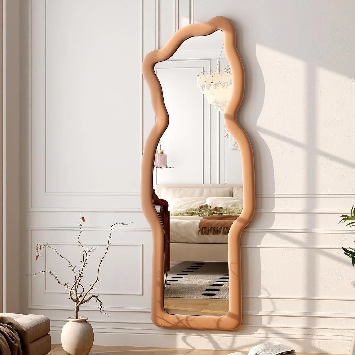 Cartoon Flannel Framed Full Length Mirror - 63"L x 24"W