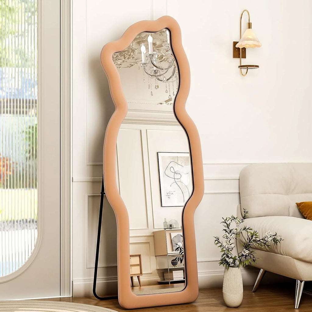 Cartoon Flannel Framed Full Length Mirror - 63"L x 24"W