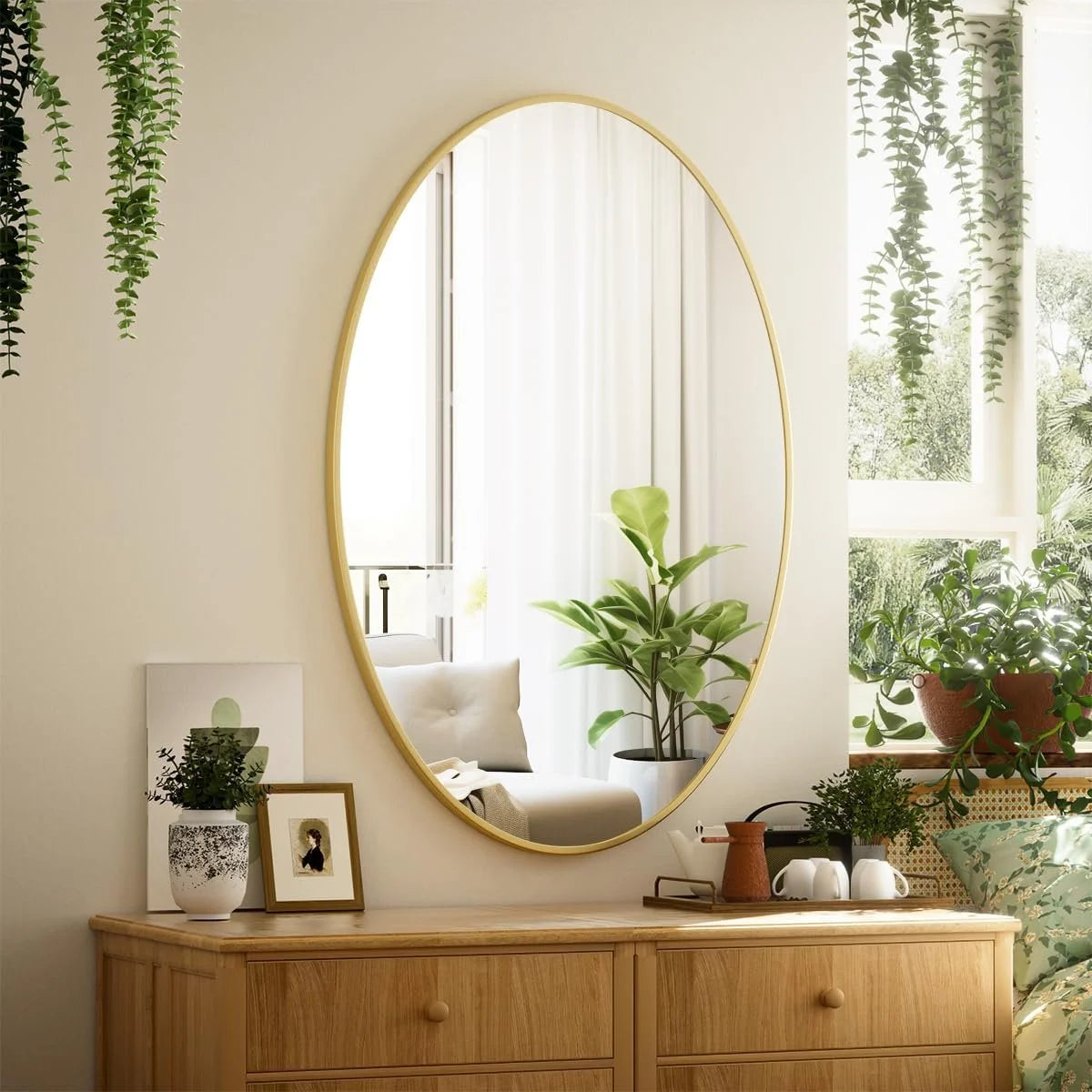 HD Oval Wall Mirror