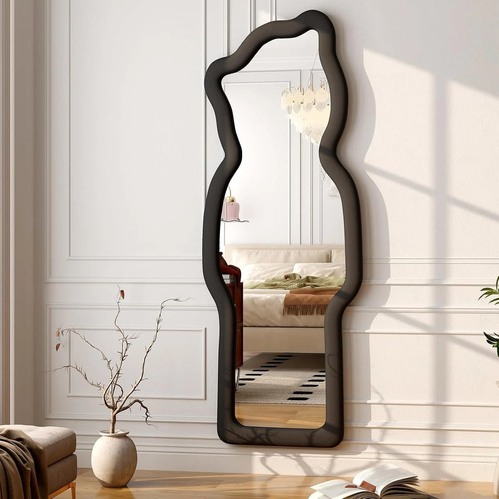 Cartoon Flannel Framed Full Length Mirror - 63"L x 24"W