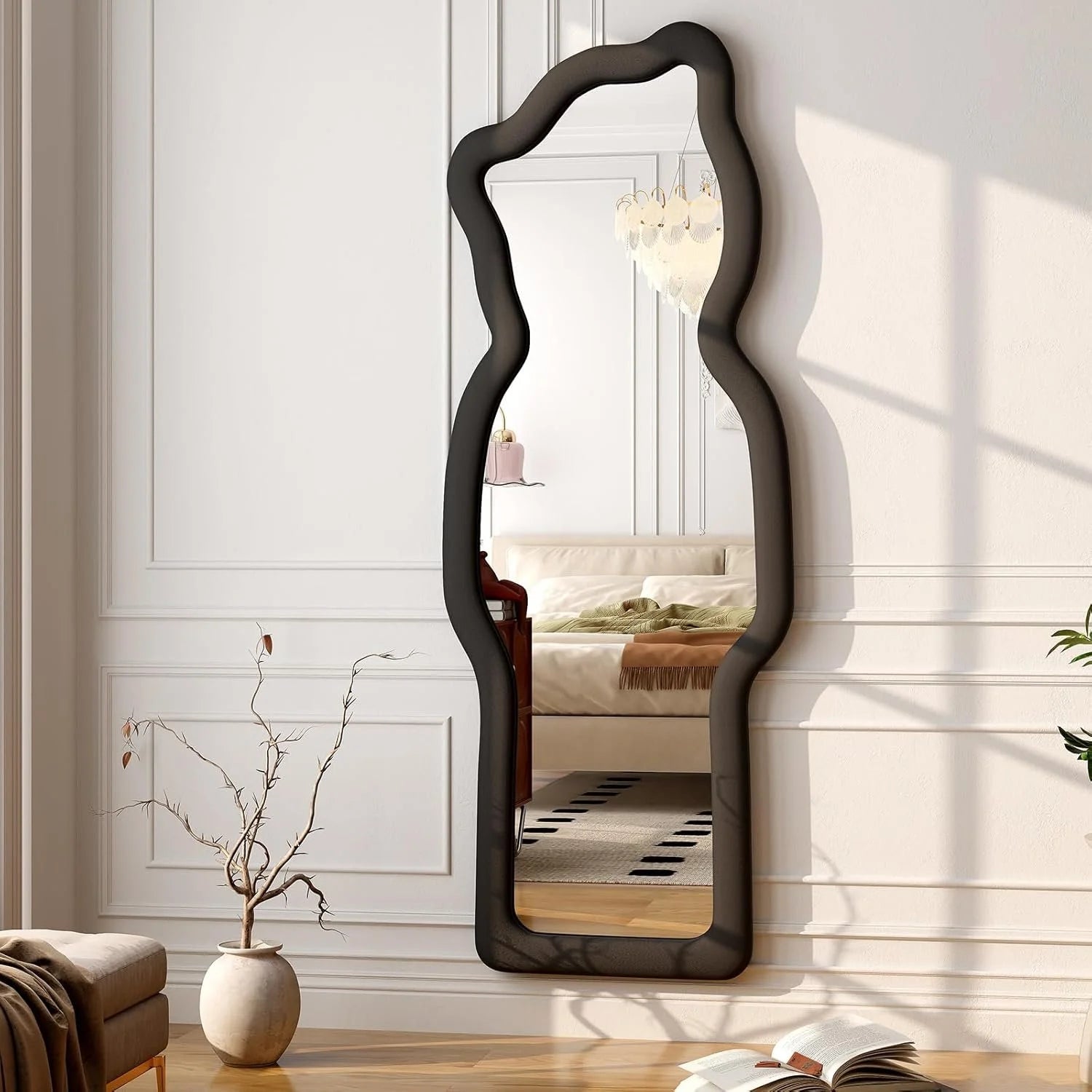 Cartoon Flannel Framed Full Length Mirror - 63"L x 24"W