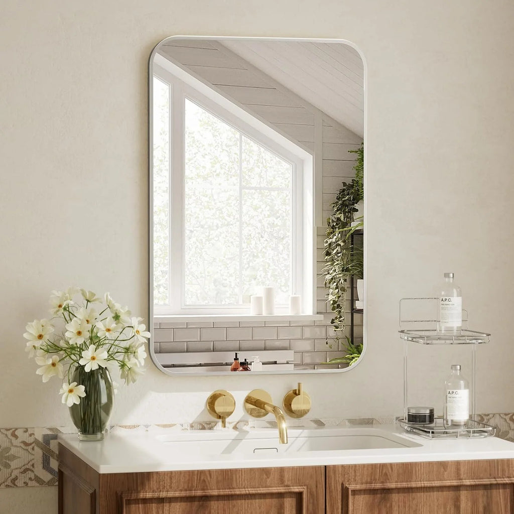 Wall Mirror with Rounded Corners
