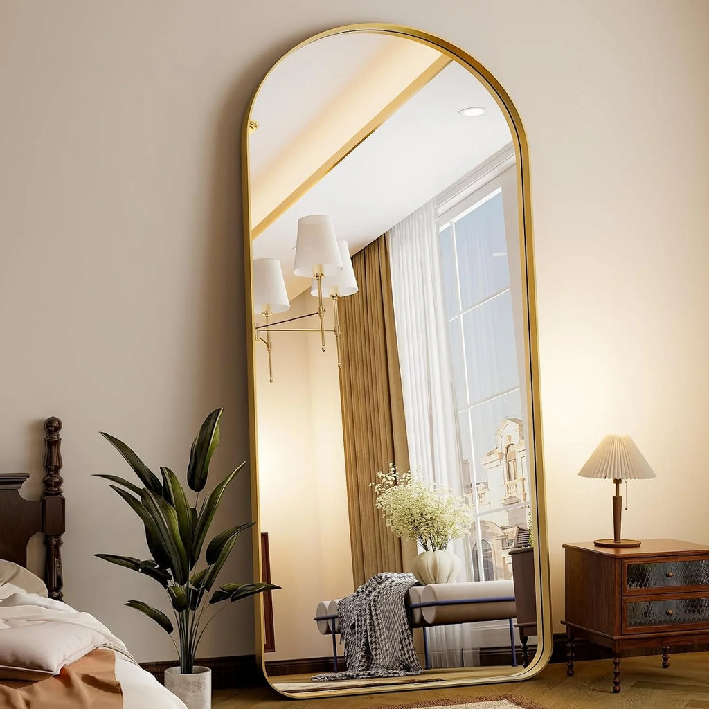 Floor Mirror with Deep Aluminum Alloy Frame
