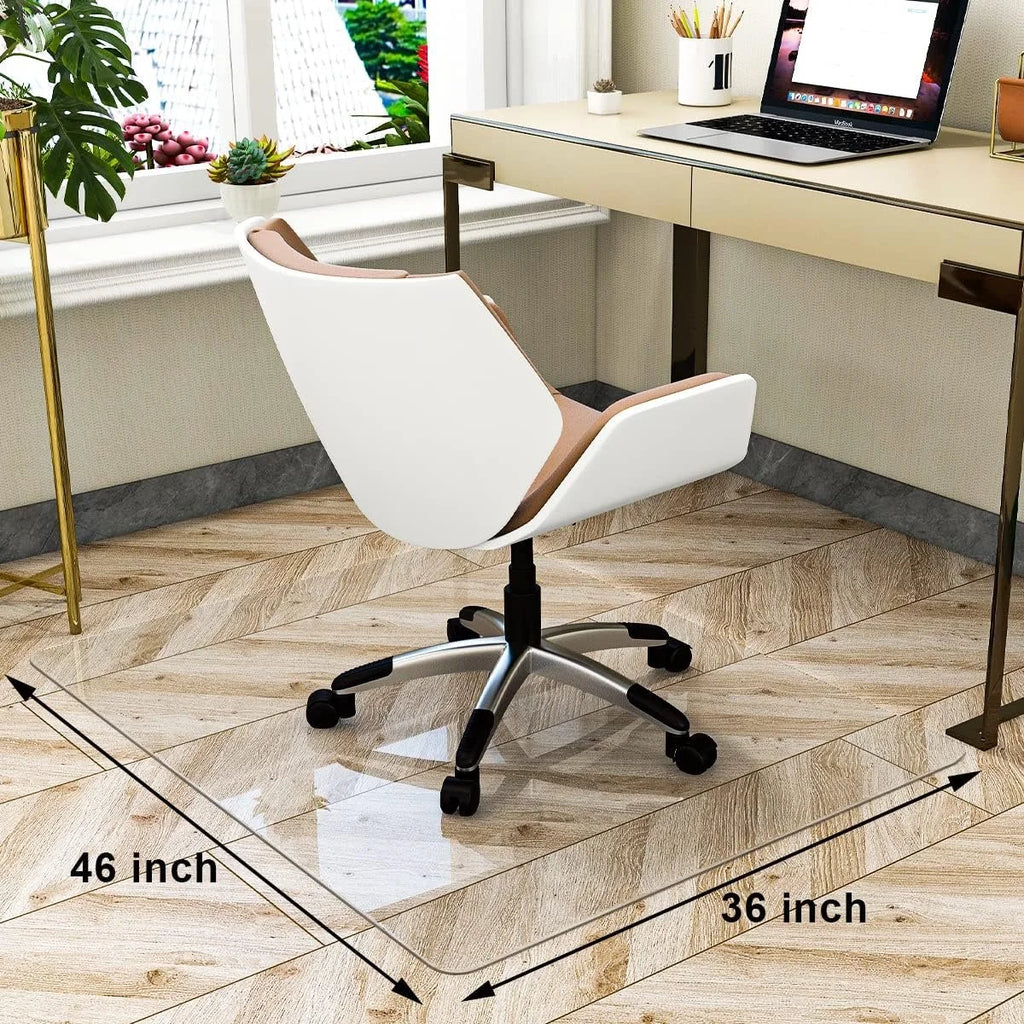 Thick Tempered Glass Floor Mat-55"L x 46"W