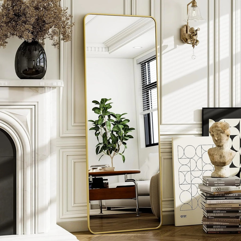 Rounded Corner Floor Mirror