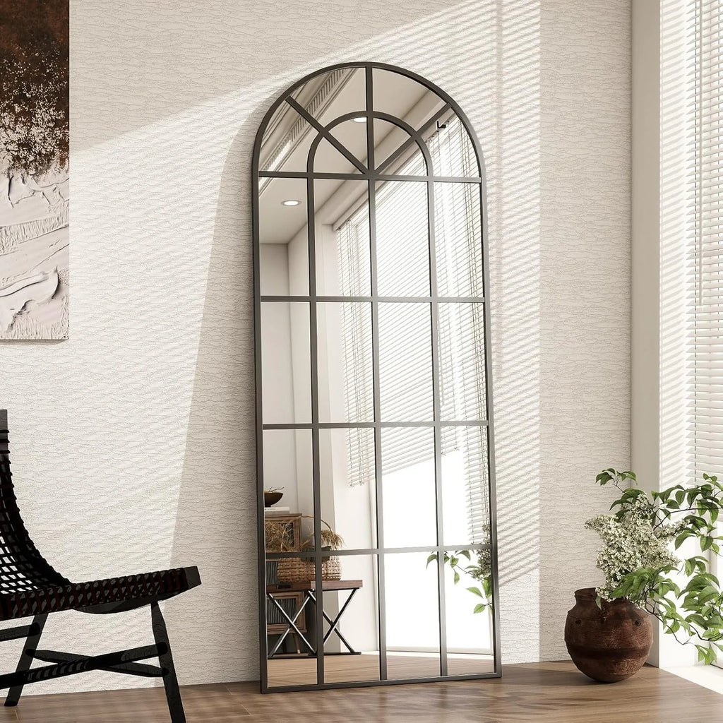 Arched Grid Full Length Mirror
