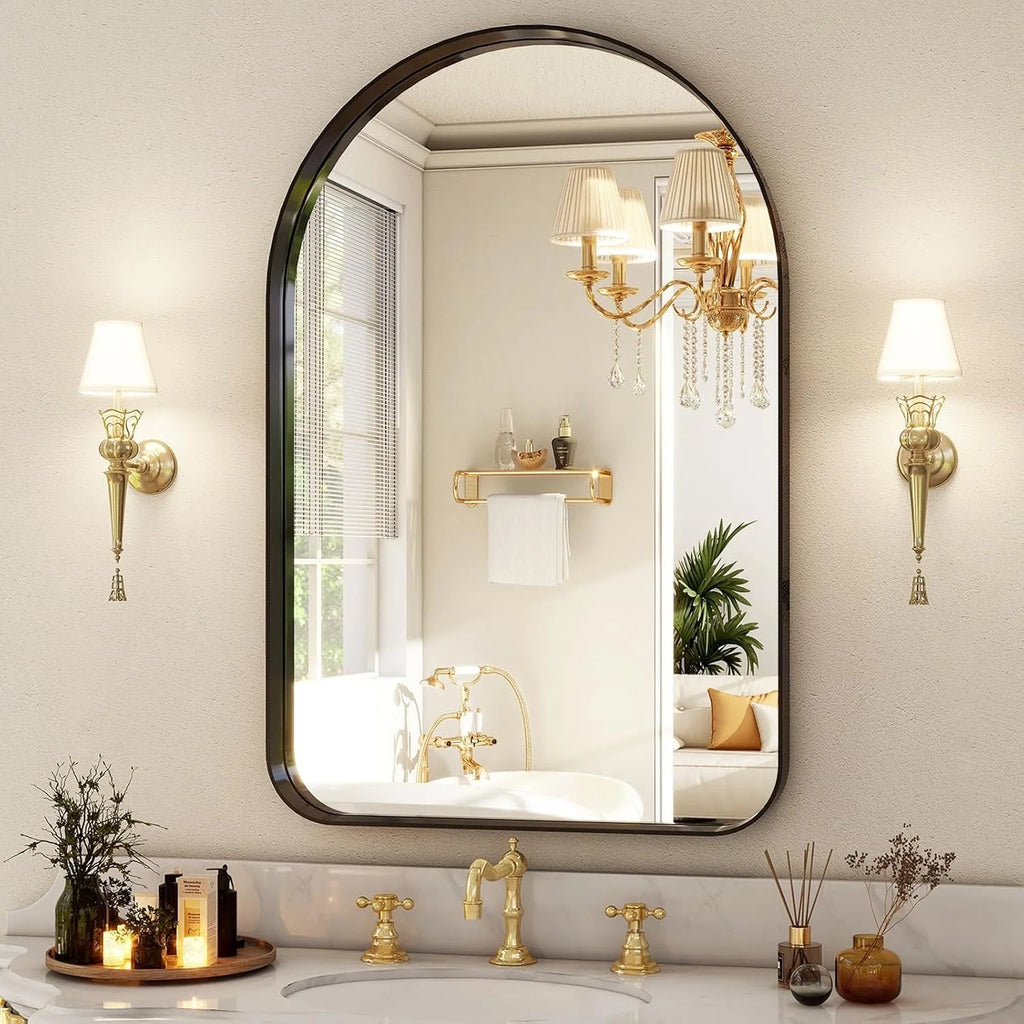 Modern Wall Mirror with Rounded Corners