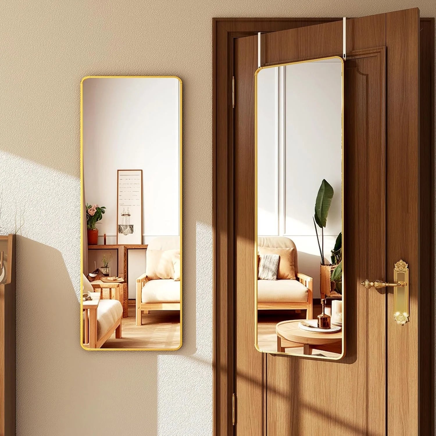 48"L x 14"W Full Length Hanging Mirror