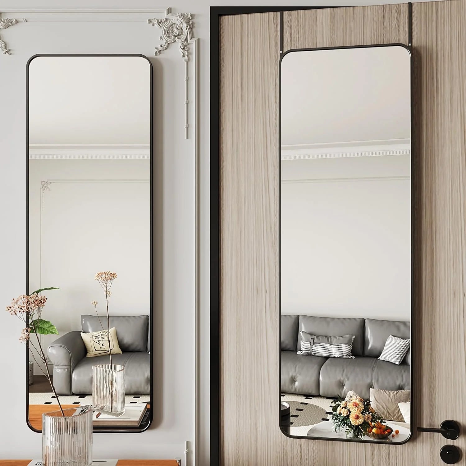 48"L x 14"W Full Length Hanging Mirror