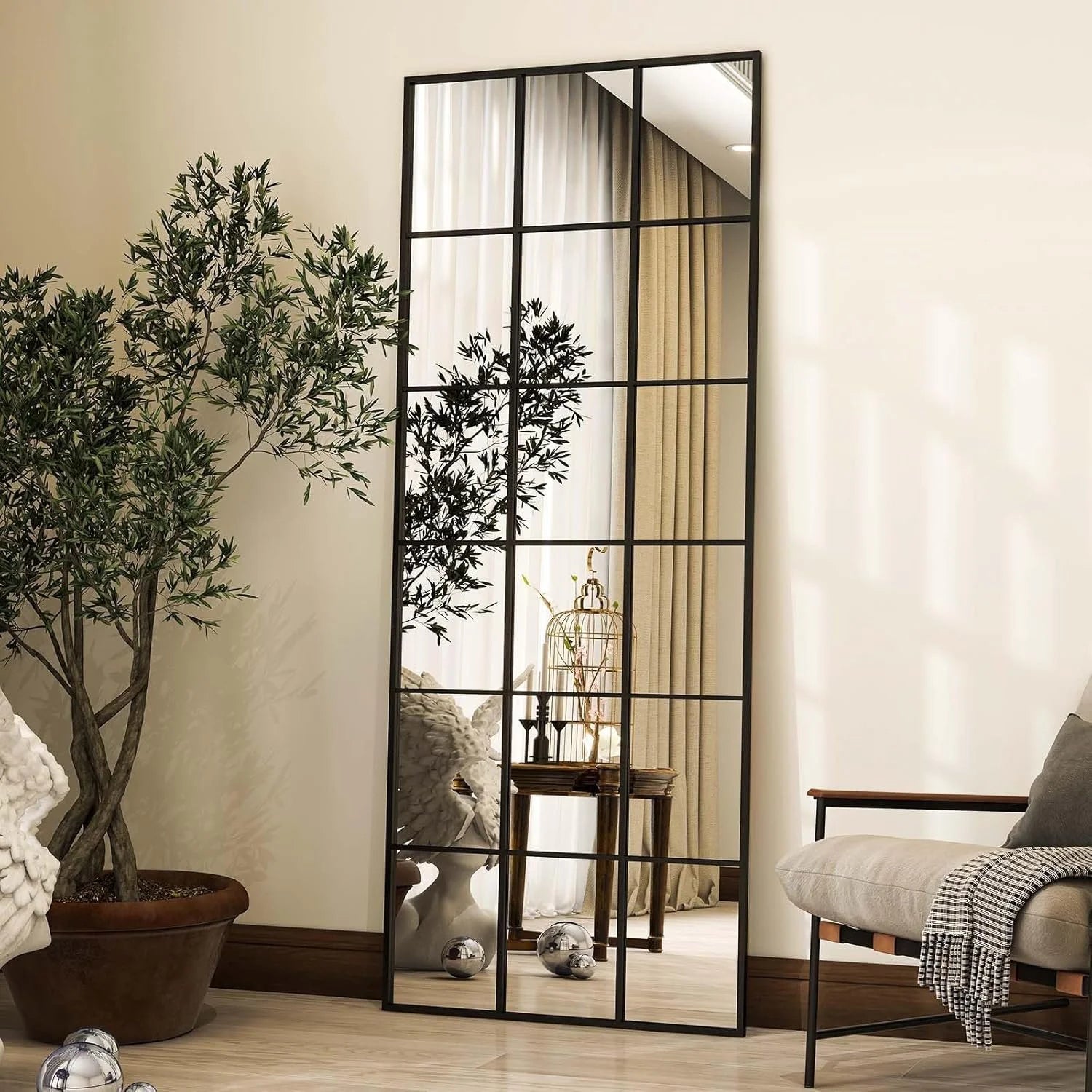 Grid Full Length Mirror